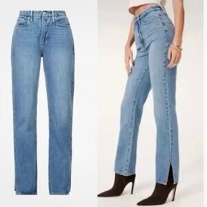 Good American Style GB999TFT Good Boy Jeans 32" Inseam Blue941 Women’s Size 4/27